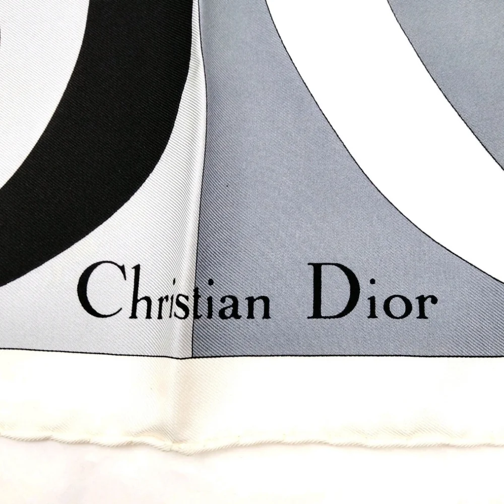 Christian Dior Monochrome Logo Scarf